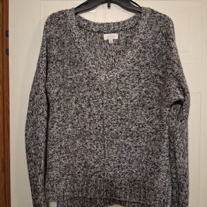 Women's Gray Subtle Multicolor Sweater